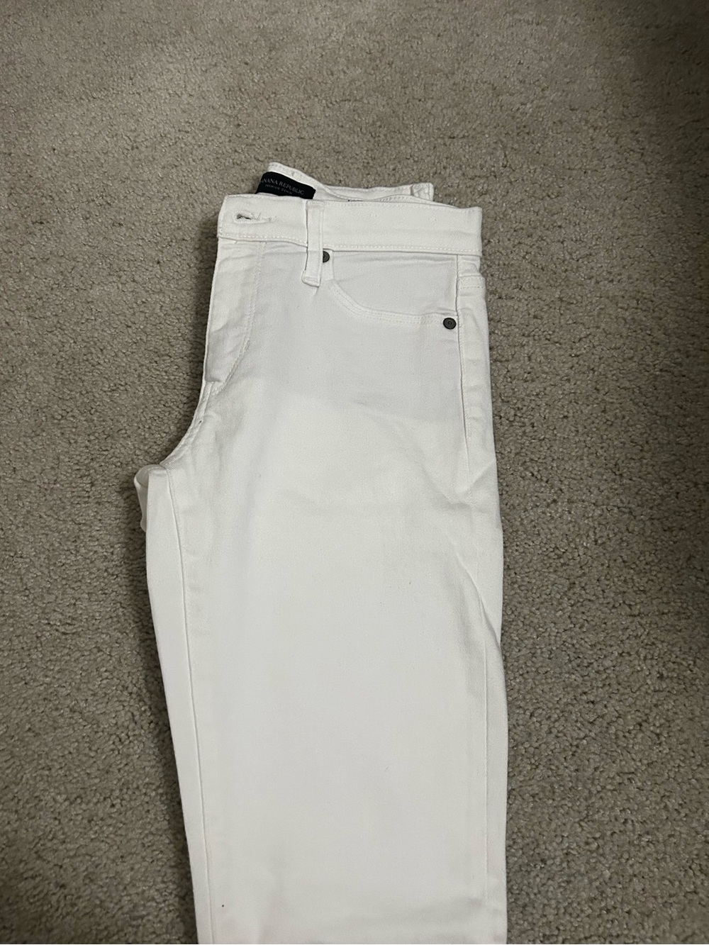 Banana republic white skinny jeans.